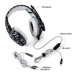 PS4 PC Ordinateur Xbox Un - casque camouflage - casque avec microphone